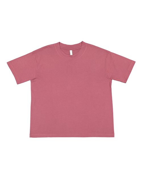 LAT 3520 — Relaxed Crew Tee — Rouge