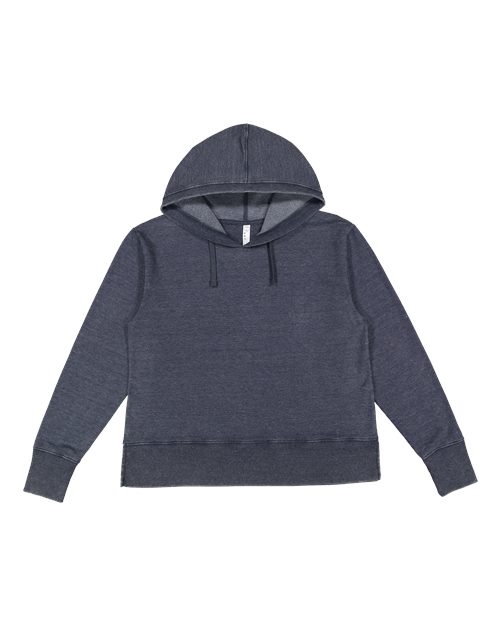 LAT 3536 — Women's Vintage Wash Hoodie Sweatshirt — Washed Navy