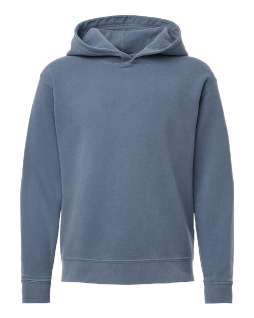 Comfort Colors 1467Y — Youth Garment-Dyed Lightweight Hooded Sweatshirt — Blue Jean