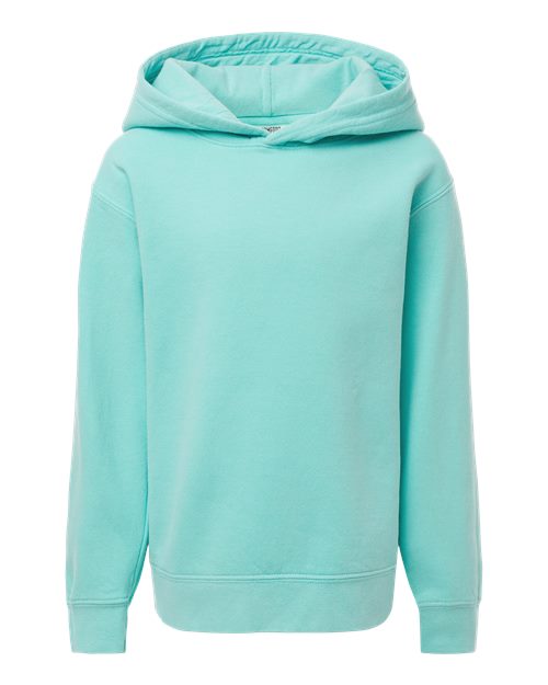 Comfort Colors 1467Y — Youth Garment-Dyed Lightweight Fleece Hooded Sweatshirt — Chalky Mint