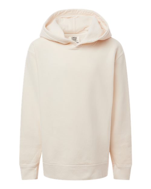 Comfort Colors 1467Y — Youth Garment-Dyed Lightweight Hooded Sweatshirt — Ivory