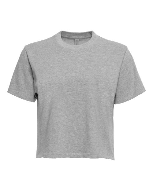 Next Level 7610 — Women's Heavyweight Boxy T-Shirt — Heather Grey