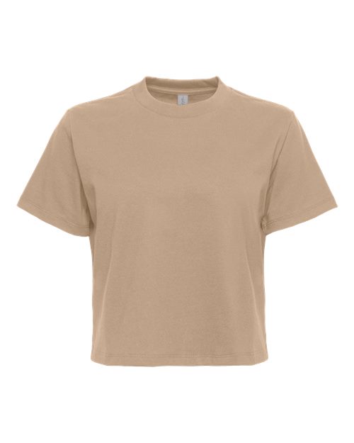Next Level 7610 — Women's Heavyweight Boxy T-Shirt — Tan