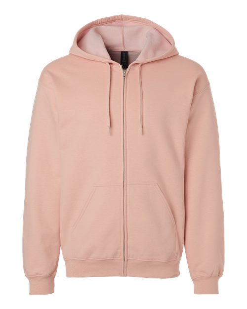 Gildan SF600 — Unisex Softstyle® Full-Zip Hooded Sweatshirt — Dusty Rose