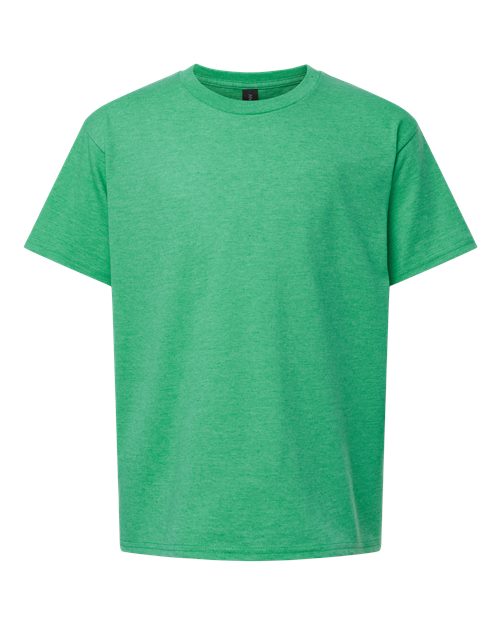 Gildan 64000B — Youth Softstyle® T-Shirt — Heather Irish Green