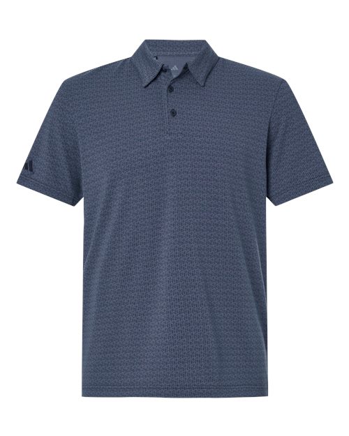 Adidas A702 — Men's Blended Printed Polo — Preloved Ink