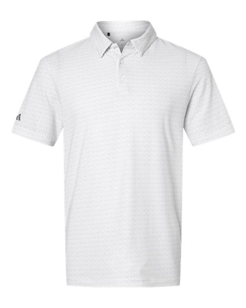 Adidas A702 — Men's Blended Printed Polo — White