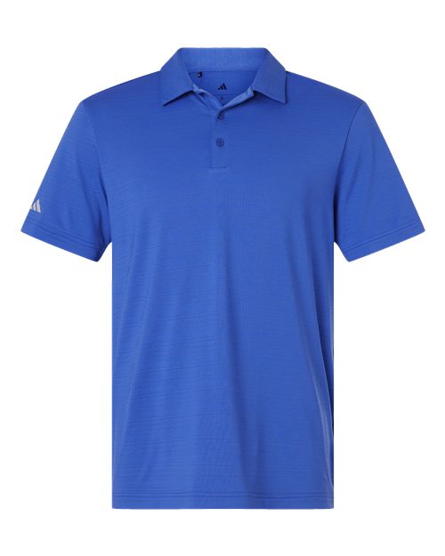 Adidas A704 — Men's Textured Stripe Polo — Bright Royal