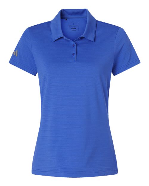 Adidas A707 — Women's Textured Stripe Polo — Bright Royal