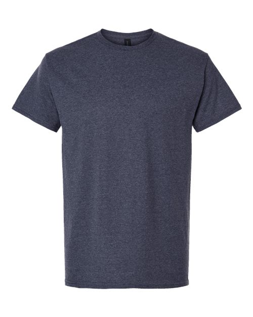 Gildan 3000 — Unisex Light Cotton T-Shirt — Heather Navy