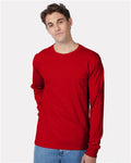 Hanes 5596 — Men's Authentic Long Sleeve Pocket T-Shirt — main view