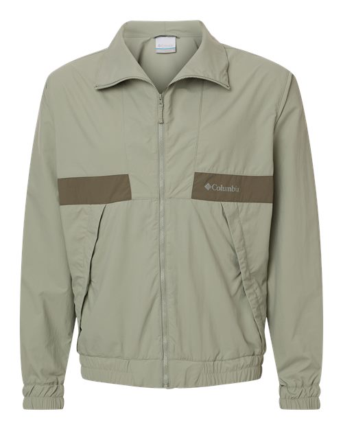 Columbia 212106 — Men's Spire Valley™ Windbreaker — Safari/ Stone Green