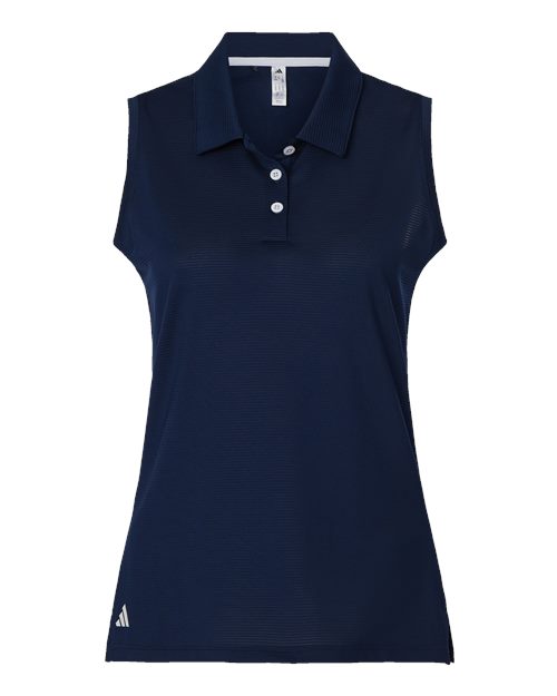 Adidas A1005 — Women's Ottoman Sleeveless Polo — Collegiate Navy