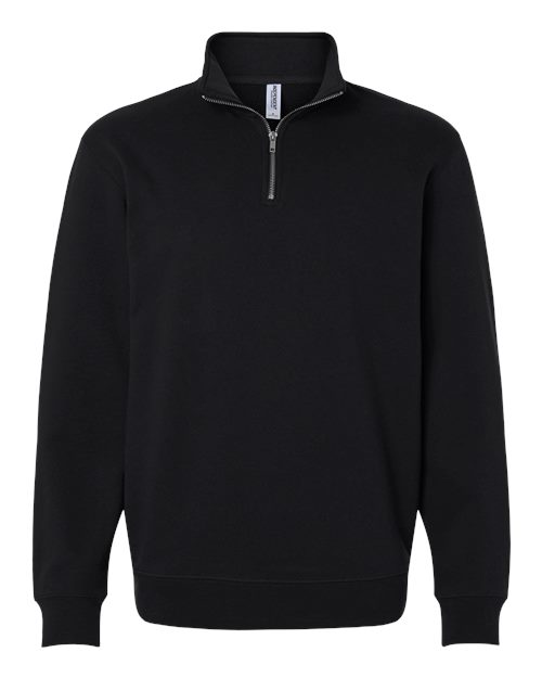 Independent Trading Co. SS4600QZ — Unisex Midweight Quarter-Zip Pullover — Black