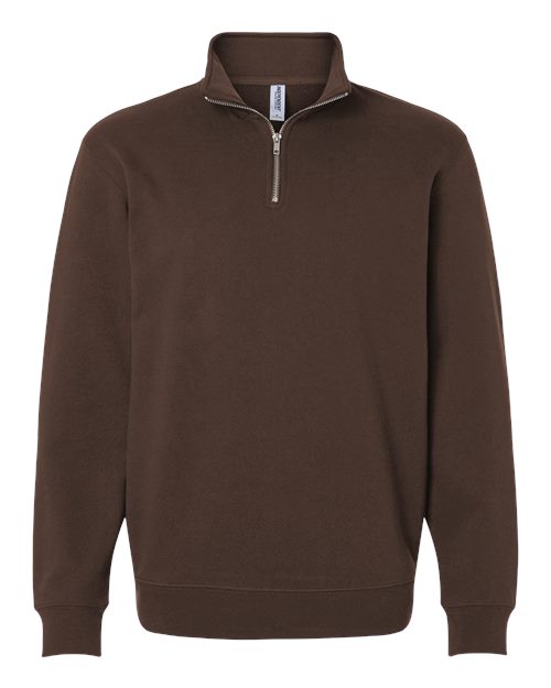Independent Trading Co. SS4600QZ — Unisex Midweight Quarter-Zip Pullover — Brown