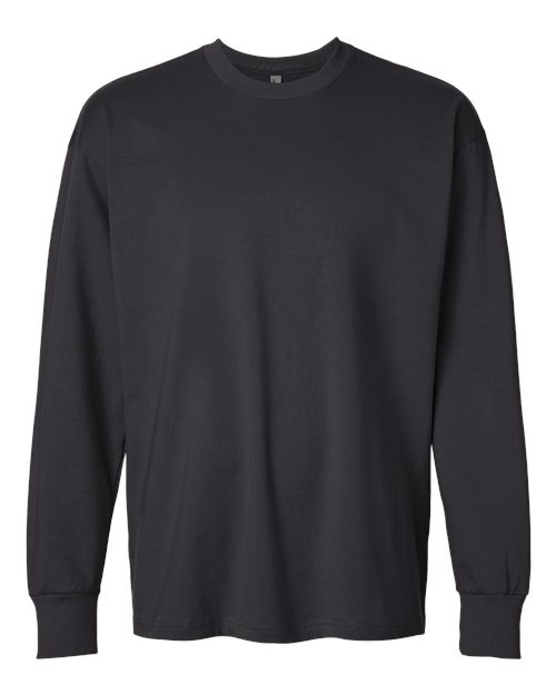 Next Level 7211 — Unisex Heavyweight Long Sleeve T-Shirt — Graphite Black