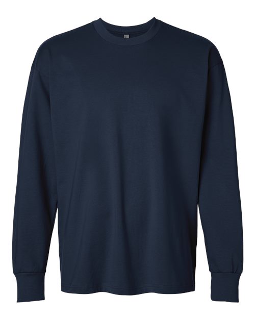 Next Level 7211 — Unisex Heavyweight Long Sleeve T-Shirt — Midnight Navy
