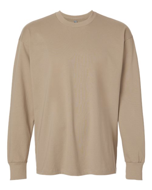 Next Level 7211 — Unisex Heavyweight Long Sleeve T-Shirt — Tan