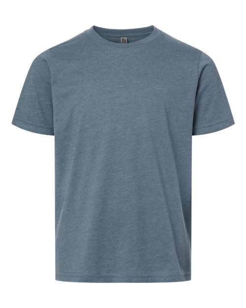 Next Level 3312 — Youth CVC T-Shirt — Heather Slate Blue