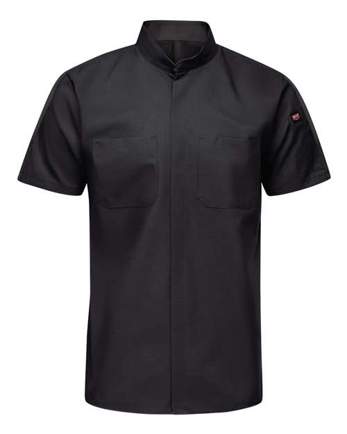 Red Kap SX46T — Men's Tall Mimix™ Pro+ Short Sleeve Work Shirt With OilBlok — Black