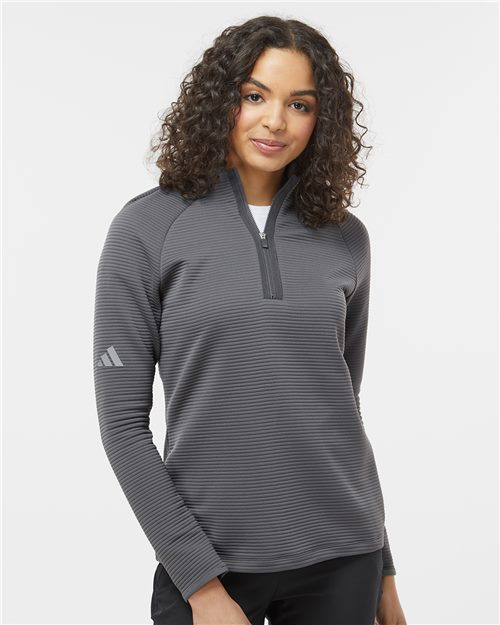 Adidas A589 — Women's Spacer Quarter-Zip Pullover — main view