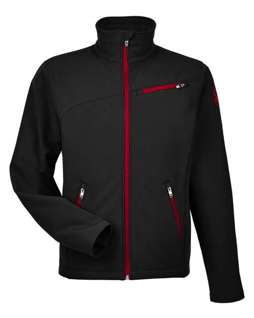 Spyder 187334 — Men's Transport Soft Shell Jacket — Black/ Red