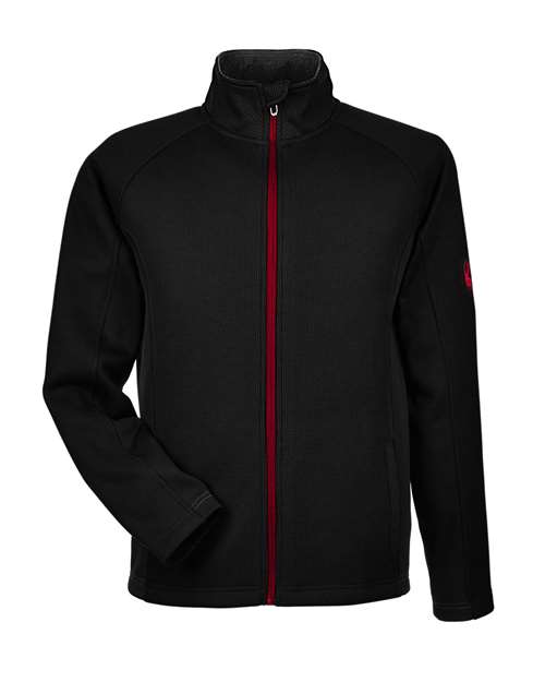 Spyder 187330 — Men's Constant Full-Zip Sweater Fleece Jacket — Black/ Red