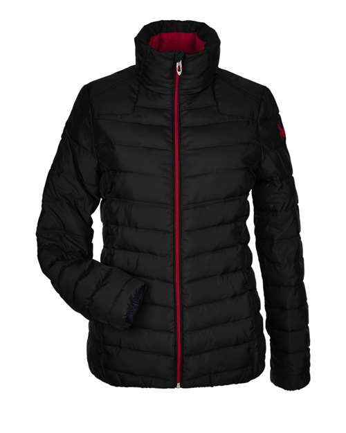 Spyder 187336 — Women's Insulated Puffer Jacket — Black/ Red
