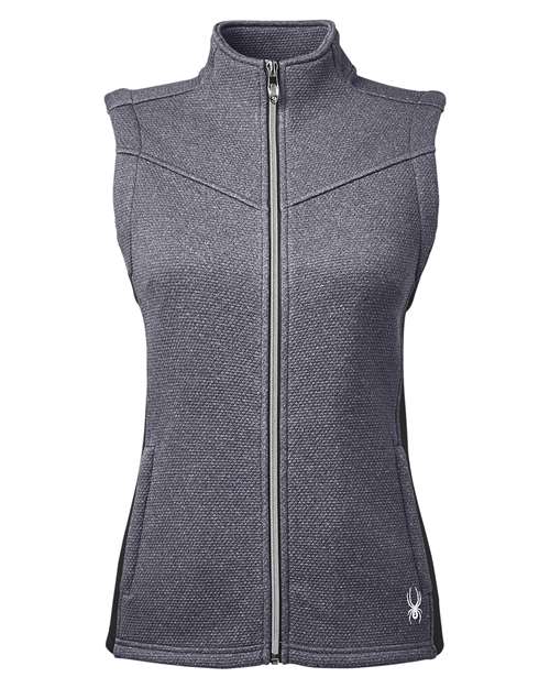 Spyder S17275 — Women's Pursuit Vest — Black Heather/ Black