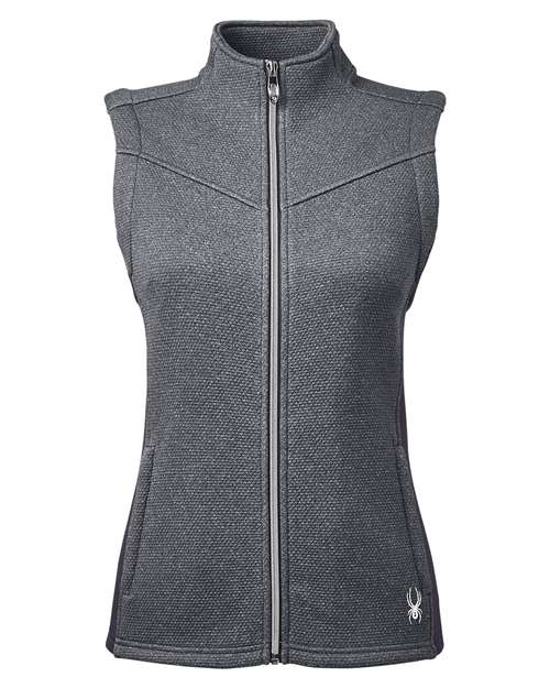 Spyder S17275 — Women's Pursuit Vest — Black Heather/ Polar