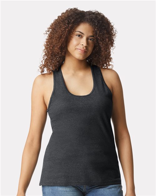 Gildan 64220LCVC — Women's Softstyle® CVC Racerback Tank Top — main view