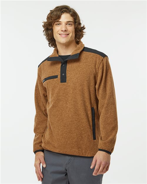 DRI DUCK 7353 — Men's Ranger Melange Fleece Pullover — main view