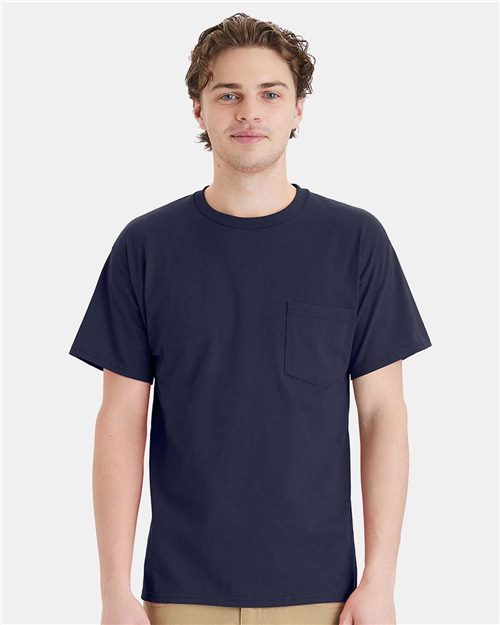 Hanes 5290P — Essential-T Pocket T-Shirt — main view