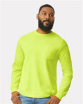 Gildan 2410 — Unisex Ultra Cotton® Long Sleeve Pocket T-Shirt — main view