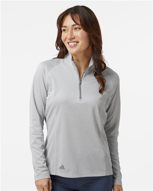 Adidas A594 — Women's Space Dyed Quarter-Zip Pullover — main view