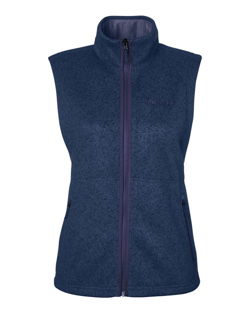 Marmot M16251 — Women's Drop Line Fleece Vest — Arctic Navy Heather