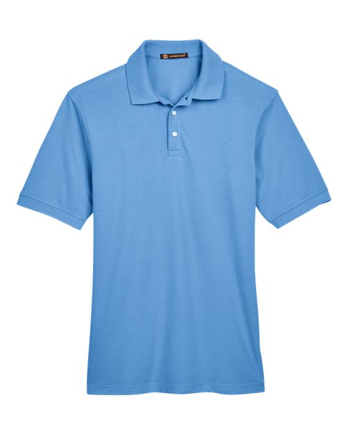 Harriton M265 — Men's Easy Blend™ Polo — Light College Blue