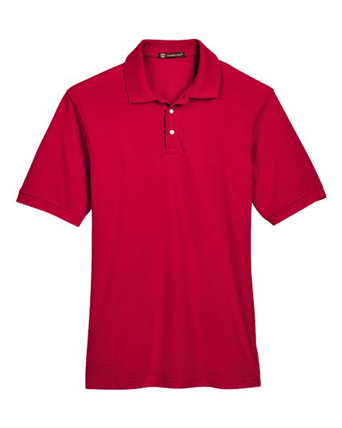 Harriton M265 — Men's Easy Blend™ Polo — Red
