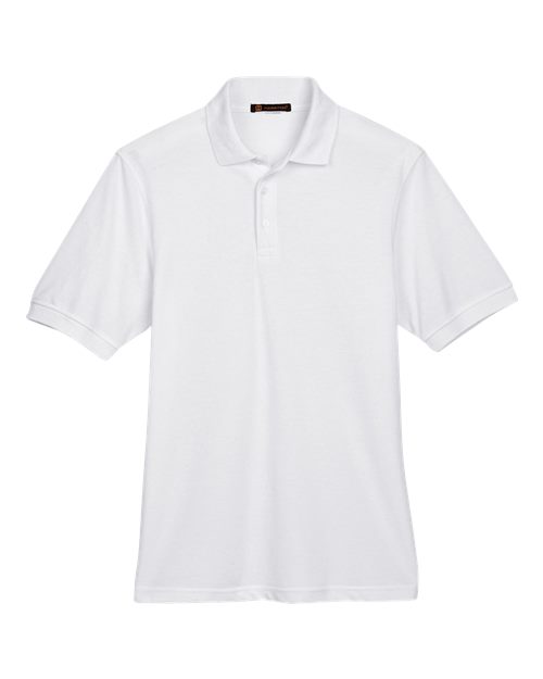 Harriton M265 — Men's Easy Blend™ Polo — White