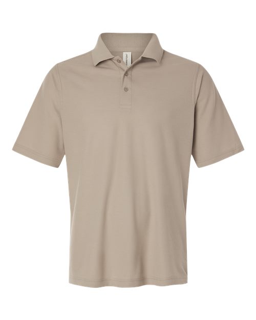Harriton M105 — Men's Maverick CVC Pique Polo — Khaki