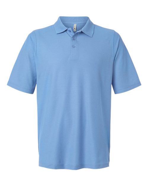 Harriton M105 — Men's Maverick CVC Pique Polo — Light College Blue