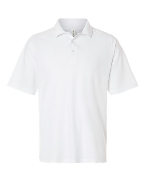 Harriton M105 — Men's Maverick CVC Pique Polo — White