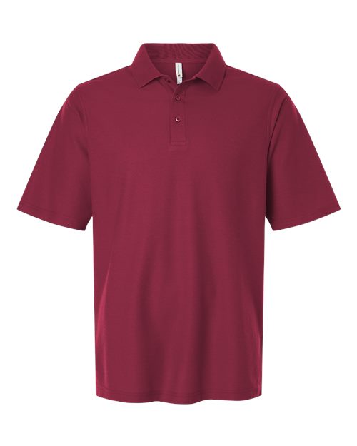 Harriton M105 — Men's Maverick CVC Pique Polo — Wine