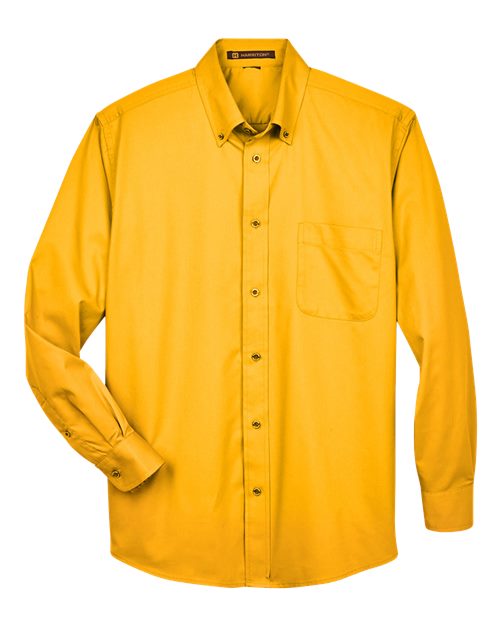 Harriton M500 — Men's Easy Blend™ Twill Shirt — Sunray Yellow