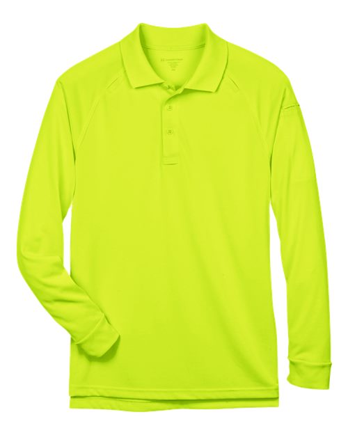 Harriton M211L — Men's Advantage Long Sleeve Tactical Polo — Safety Yellow
