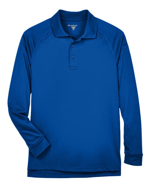 Harriton M211L — Men's Advantage Long Sleeve Tactical Polo — True Royal