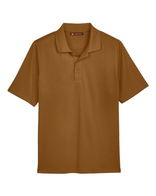 Harriton M348 — Men's Advantage Snag Protection Plus Polo — Duck Brown