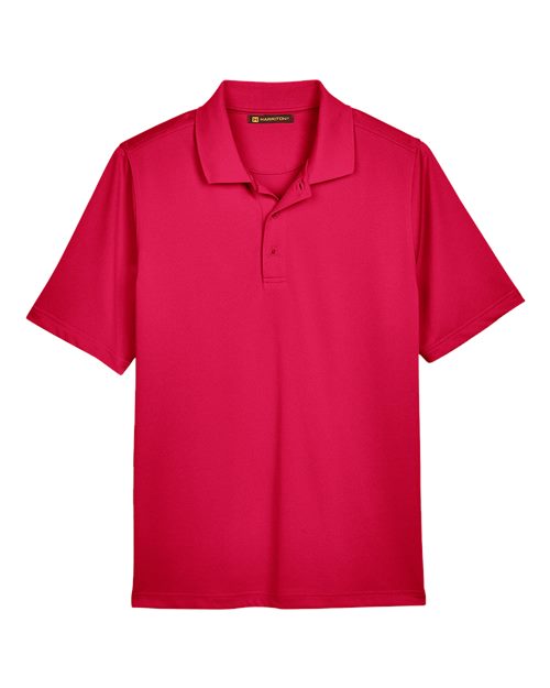 Harriton M348 — Men's Advantage Snag Protection Plus Polo — Red