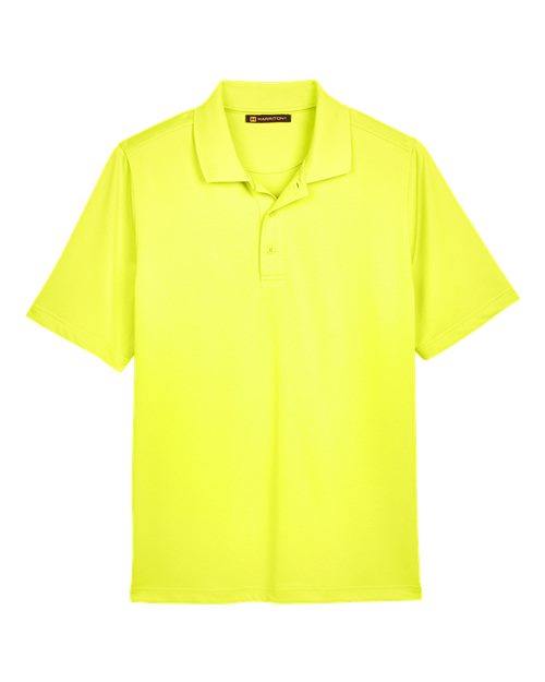 Harriton M348 — Men's Advantage Snag Protection Plus Polo — Safety Yellow
