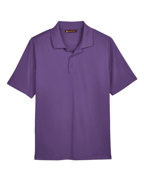 Harriton M348 — Men's Advantage Snag Protection Plus Polo — Team Purple